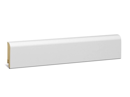 Sockelleiste weiß mdf oben - weiß,