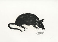 Robert Hammerstiel (1933 Werschetz / Banat) : MAUS. - Holzschnitt, 1998