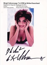 Autogramm - Birgit Schrowange