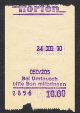 BRD Kaufhaus Kassenbon HORTEN