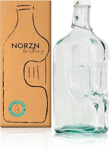 Glasflasche liter glass - -,