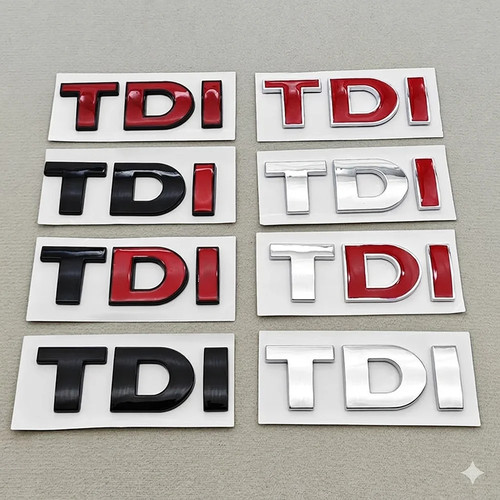 Tdi emblem schwarz golf - 3d,