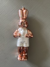 Große Glasfigur Hase 16 cm Christbaumschmuck oder Ostern