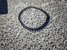 Lavastein  schwarz Perlen