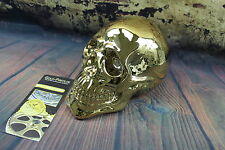 Totenkopf XXL GOLD vergoldet