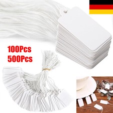 100-500X  Preisschilder Preisetiketten Etiketten für Schmuck, Anhänger DE