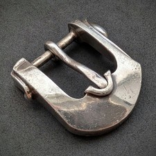 Vintage Gürtelschnalle Kieselstein Cord Sterling Silber 925 alt 1995