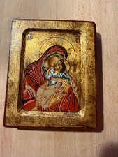 Handgearbeitete Ikone auf Holz