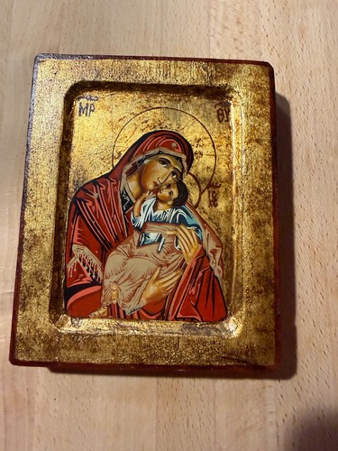 Handgearbeitete ikone auf holz - ikone,