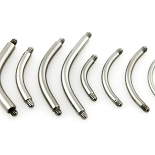 2er set 6mm titan - set, piercing
