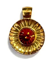 Anhänger Sonne Topas orange