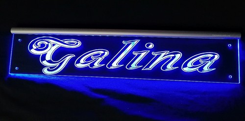 Galina led namensschild oder - led,