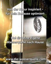 Trinkwasserveredelungsanlage "Die Wasserquelle" WQ1-System mit Wartungsvertrag