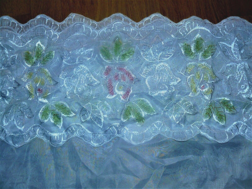 Edle gardine blumenmuster - edle, gardine,