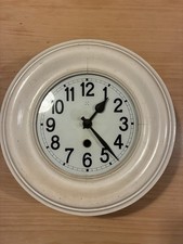 Antike Pendeluhr, Pfeilkreuz, Hamburg-Amerikanische Uhrenfabrik, original