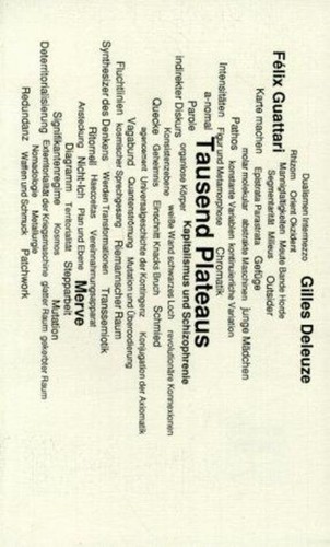 Gilles deleuze tausend - deleuze,