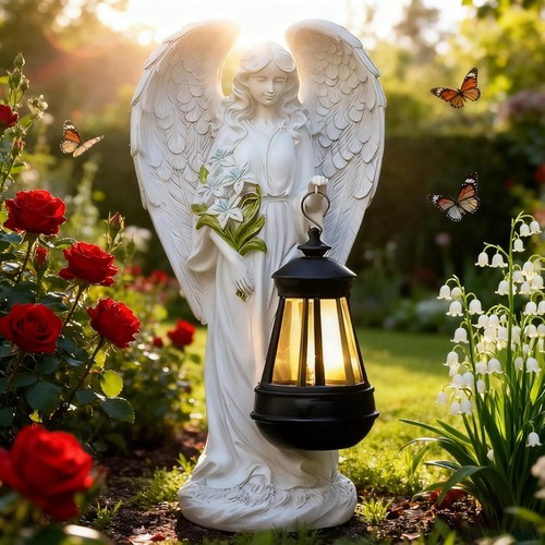 Solar engel gartenstatuen - solar,