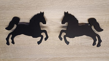 2 x Pferd Wanddeko Metall