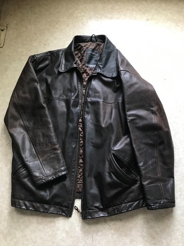 Coole braune lederjacke von - braune,