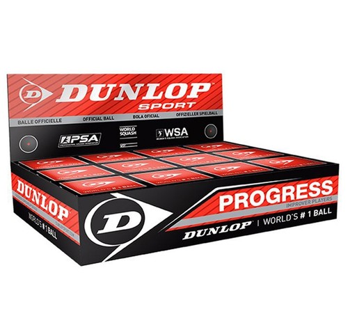 Box mit dunlop squashbälle - mit, 12