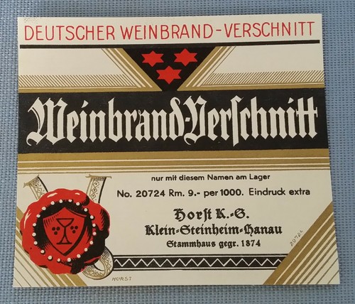 Altes schnapsetikett - altes,