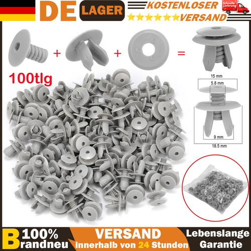 100x befestigung clips passt - 100x,