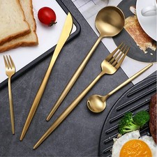 60tlg.Gold Besteck Set