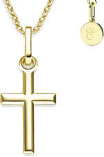 Amoonic Kreuz Kette Taufkette