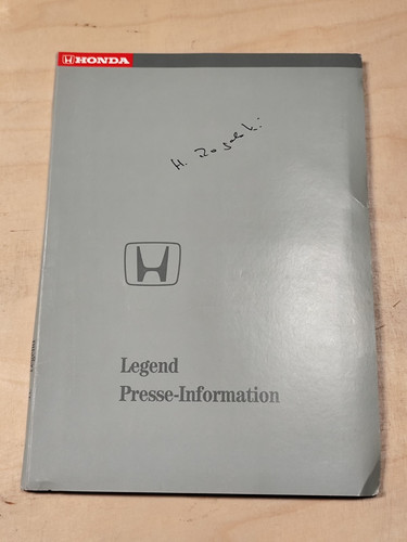 Honda legend pressemappe - honda, auto