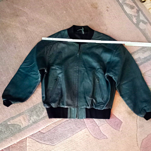 Herren leder bomberjacke grau - herren,