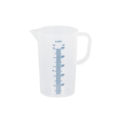 Messbecher transparent - messbecher,, 0,5l,