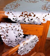 Deckchen Grau 30cm 60cm rund