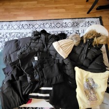 Bekleidungspaket Mädchen 13 Teile plus  2 dickeWinterjacken Damen Herbst Winter