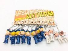 Schlüsselanhänger 1 Matrose vintage alt Wide Eyed Sailor Gummi Figur NEU Auswahl