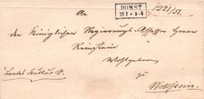 852873) Preußen Blg. mit Ra2 Stpl. Bomst (Posen) 