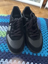 Hugo Boss Sneaker Schwarz Größe 45 Leder/Wildleder Top Zustand/NP 239€ 