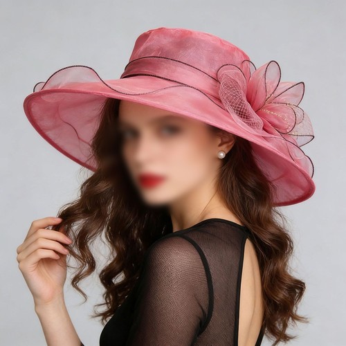 Organza fascinator hut - organza,