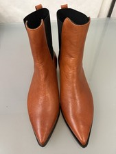 NEU...VIOLA FONTI MOLANO BOOTS SCHUHE STIEFELETTE GR. 42 CAMEL DUSTBAG