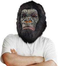 Gorilla Maske Latex Vollkopf