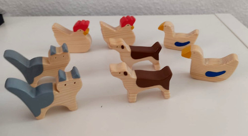 Sammlung holzspielzeug tiere - sammlung, 8