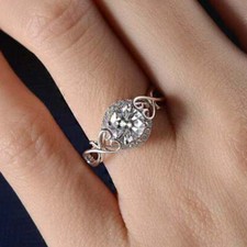 2 Kt Rund Halo VVS1/D Diamant