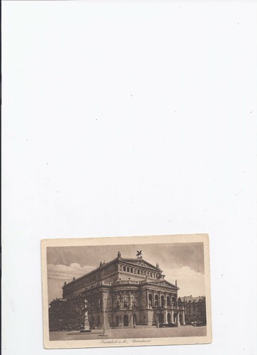 Frankfurt opernhaus - ak,