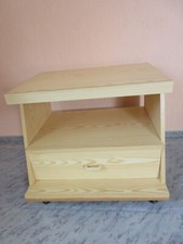 Fernsehschrank, TV-Schrank, Phonoschrank m. Schublade, Kiefernachbildung rollbar