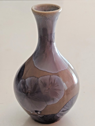 Crysalline glaze vase - crysalline,