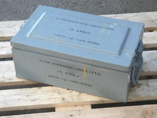 1 x Alukiste Transportkiste  52x29x21  Alubox Holzeinsatz Marine Bundeswehr MB2A