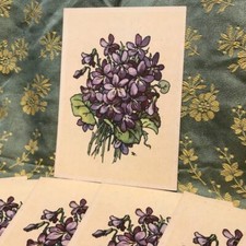 Postkarte Veilchen 30er 40er