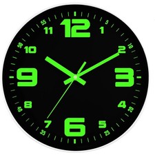 Leuchtende Wanduhr 30 cm