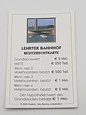 Monopoly Banking Edition 2005 - Parker Ersatzteil Hypothekenbrief gebraucht