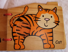 Holz Buch für kleine Kinder Farm Animal (Bauerhoftiere)