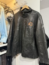 Vintage Reebok NFL echt Lederjacke Chicago Bears Gr. L